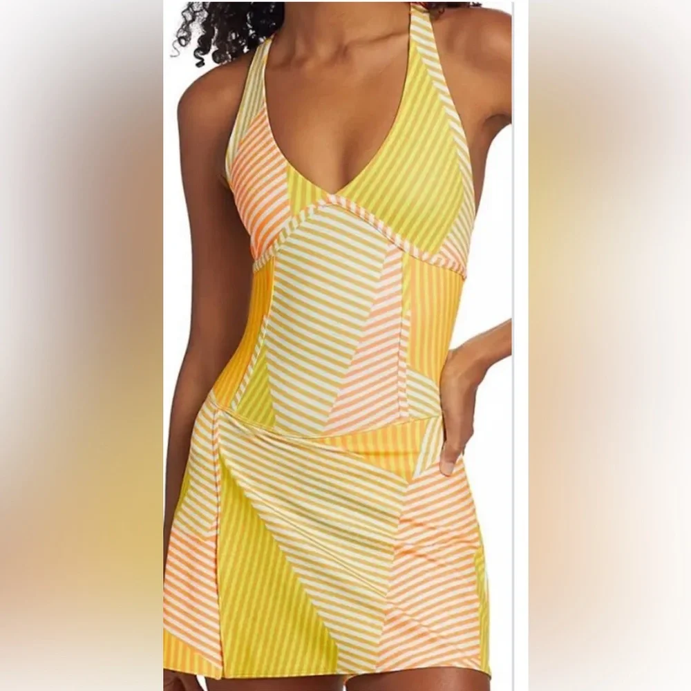 Yellow and Orange tennis Dress - Picture 1 of 1